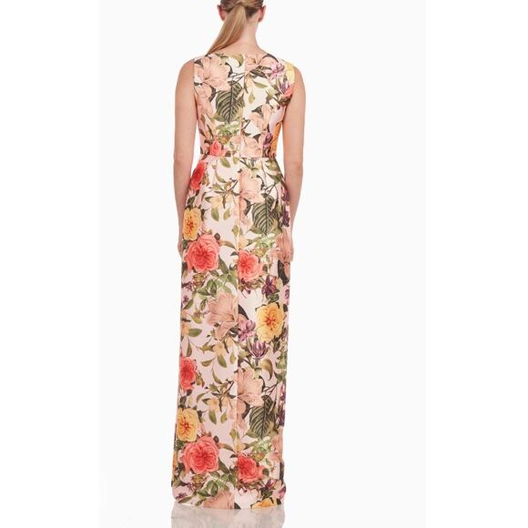 Kay Unger Frida Walk Thru Jumpsuit Dress Bridal Blush Multi Size 0 NWT Dressy - Picture 10 of 16